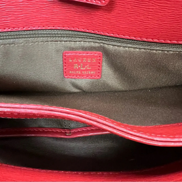 Ralph Lauren Newberry red satchel - Picture 7 of 7